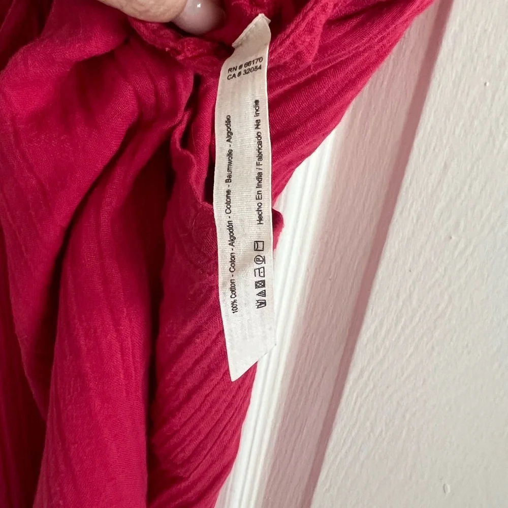 Free People Magenta Ribbed Jumpsuit